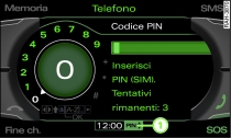 Immissione del codice PIN